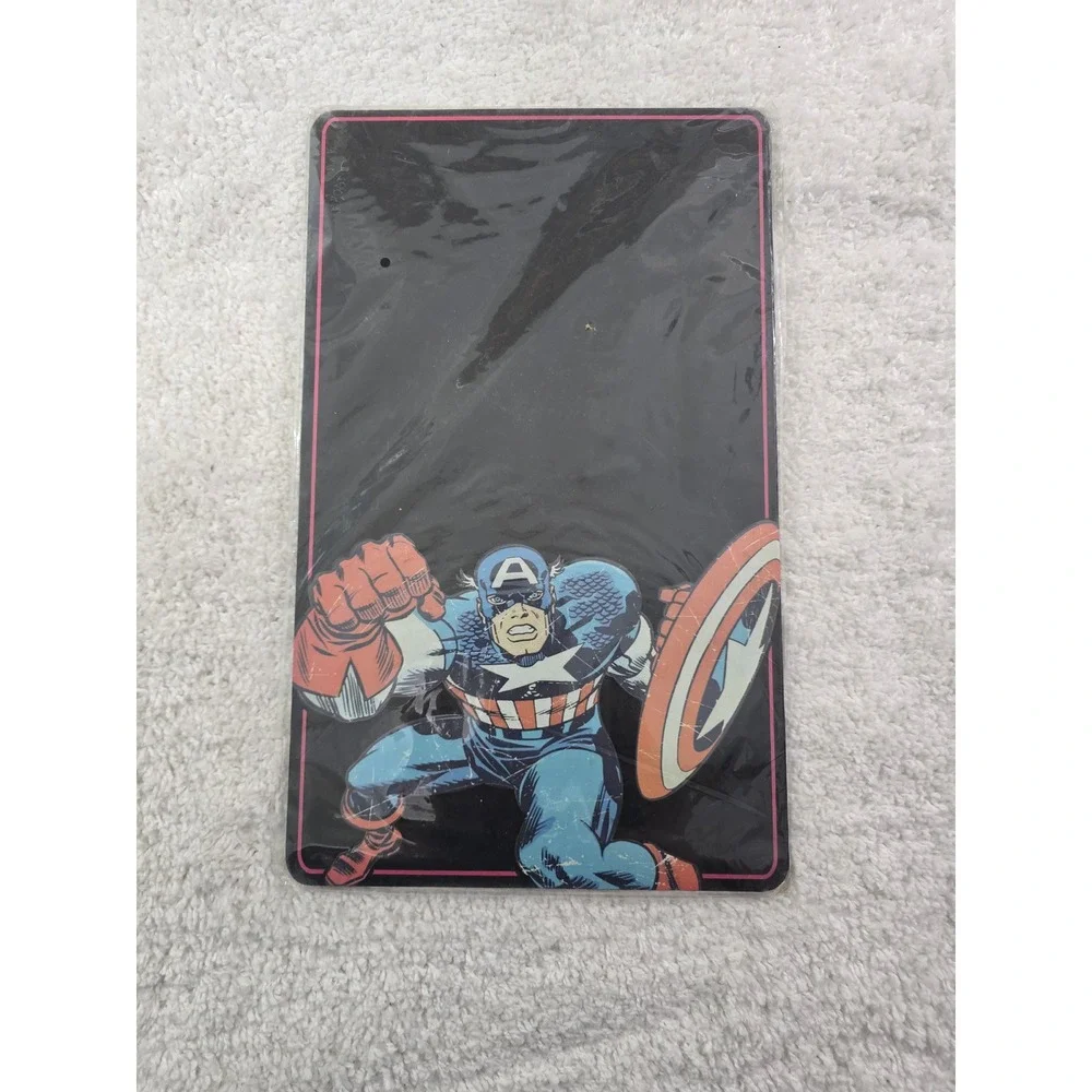 Marvel Captain America Chalkboard Wall Sign Hobby Lobby Comic Decor 18x11 NEW